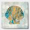 Designart - Coastal Pastel seashells I - Vintage Nautical Gallery-wrapped Canvas